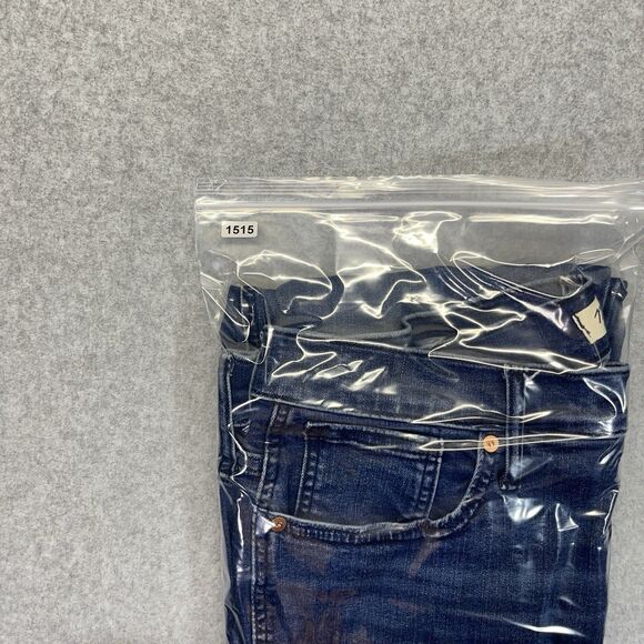 Madewell Stovepipe Mid-Rise Jeans Womens 32 Blue Medium Wash Stretch NG260 - Picture 16 of 16